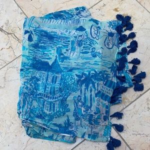 Lilly Pulitzer light weight cotton scarf